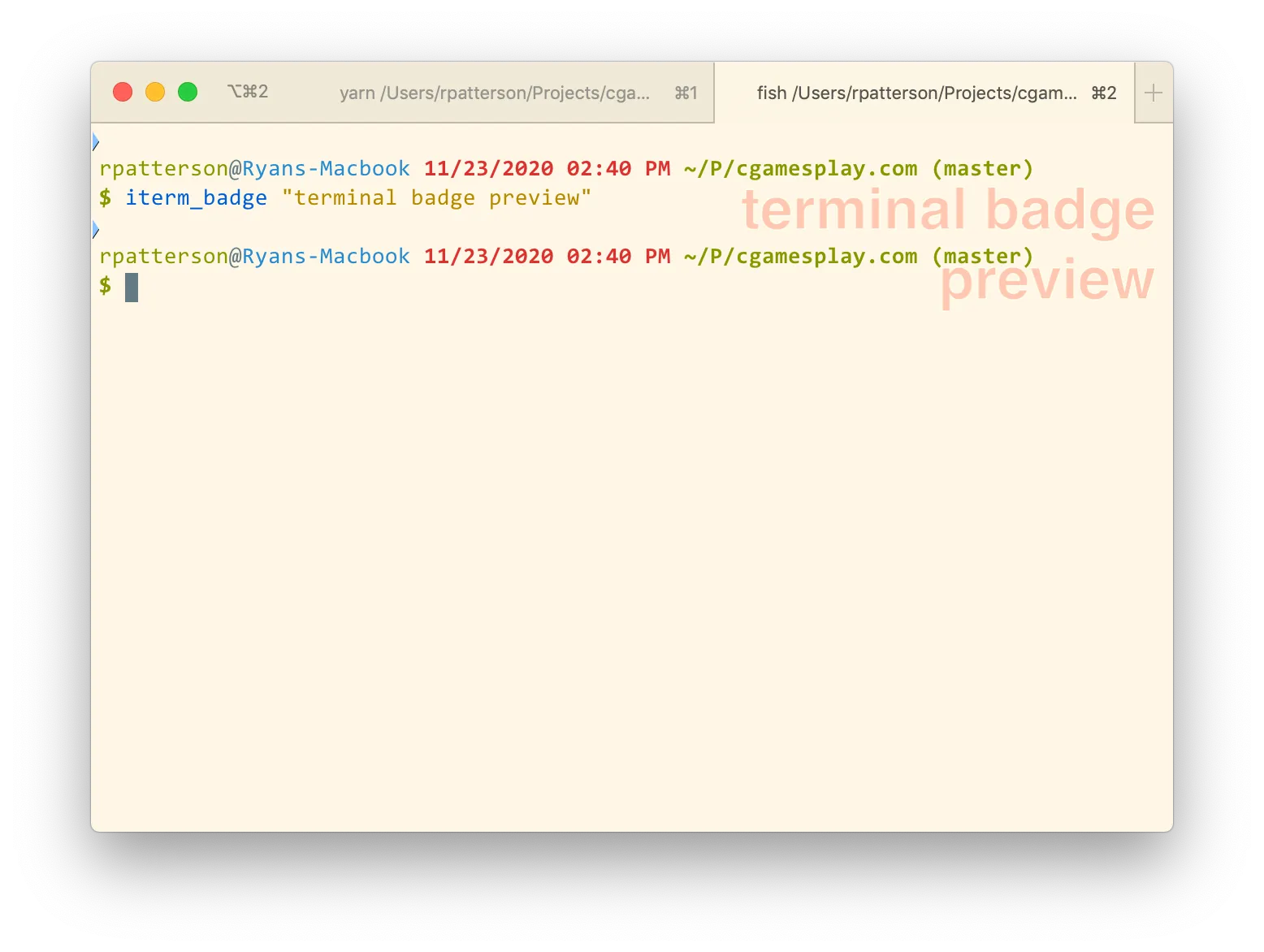 iterm_badge example